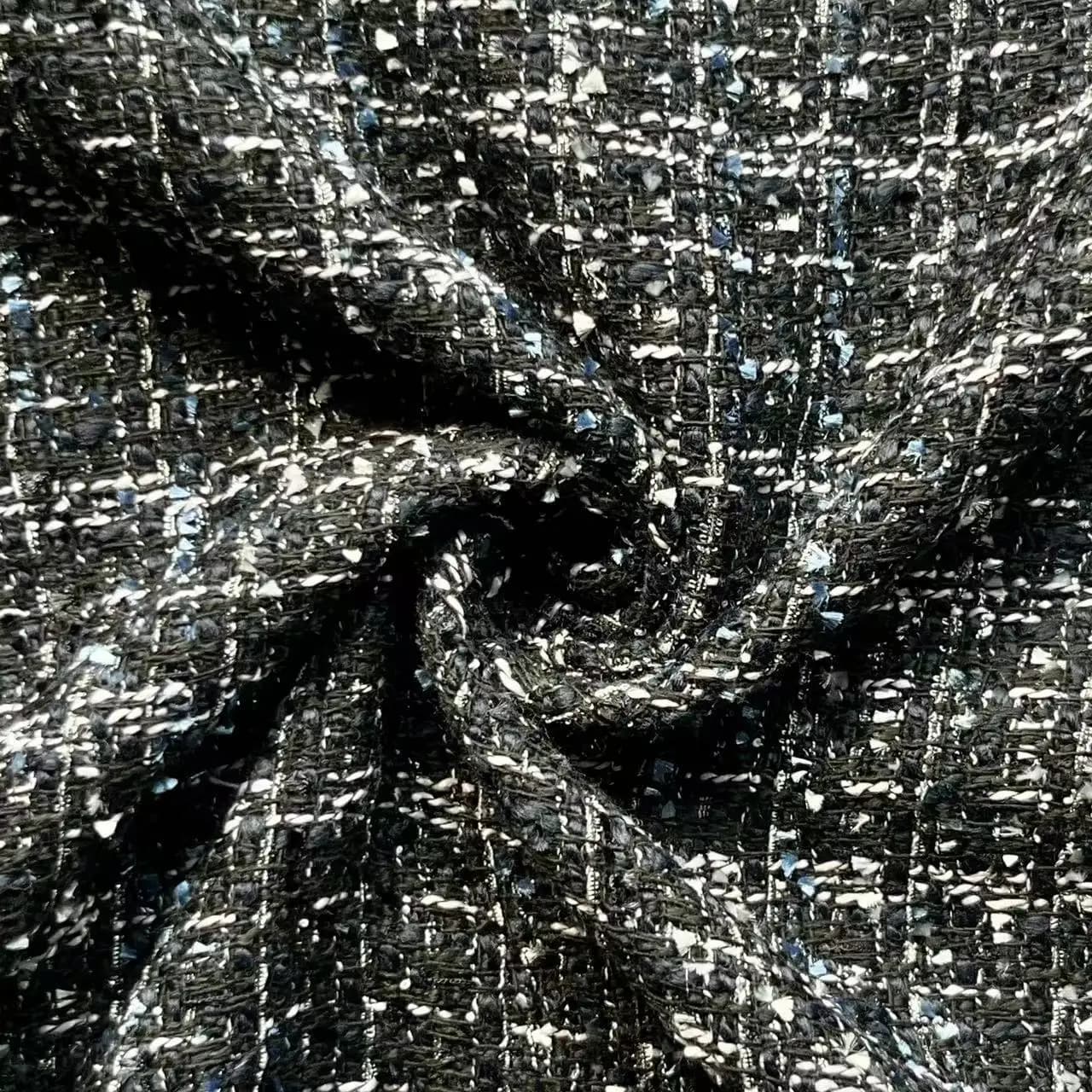 Tessuto Tweed a Quadri di Design per Abbigliamento Femminile, Cappotti, Vestiti, Borse, Scarpe, Materiale per Cuscini, Tessuto in Lana Grossa