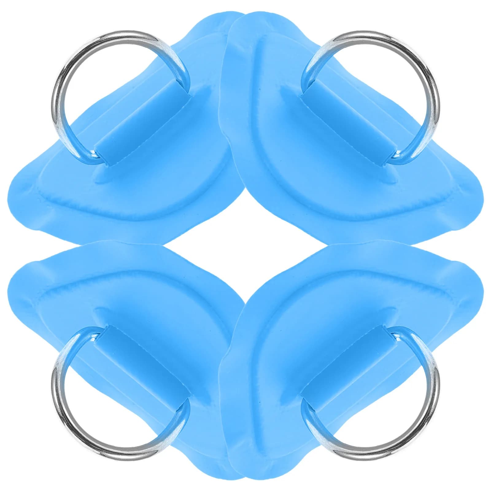 Set di 4 Fibbie a D Compatte, Fermacorda Resistente per Kayak, Yacht, Canoa, Attrezzatura Nautica, Fissatore Portatile per Corda, Paddle Board