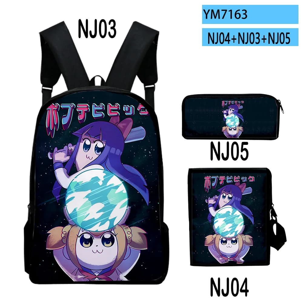 Trendy Popular Pop Team Epic 3D Print 3pcs/Set pupil School Bags Laptop Daypack Backpack Inclined shoulder bag Pencil Case