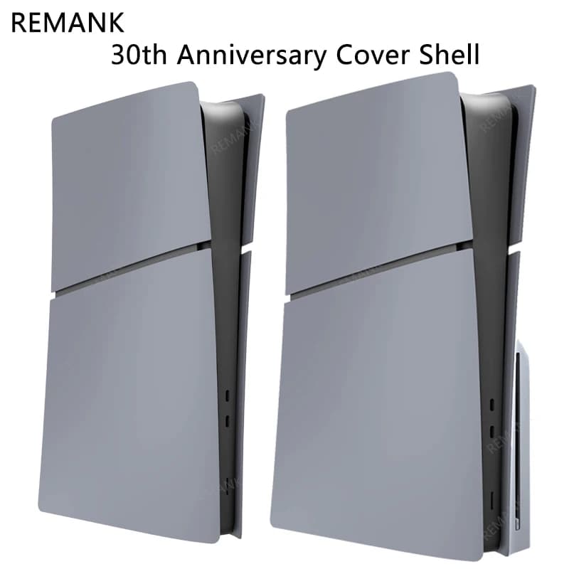 REMANK Limited P5 Slim 30th Anniversary Cover con piastre logo Placche frontali di ricambio Shell per accessori console PS5 Slim