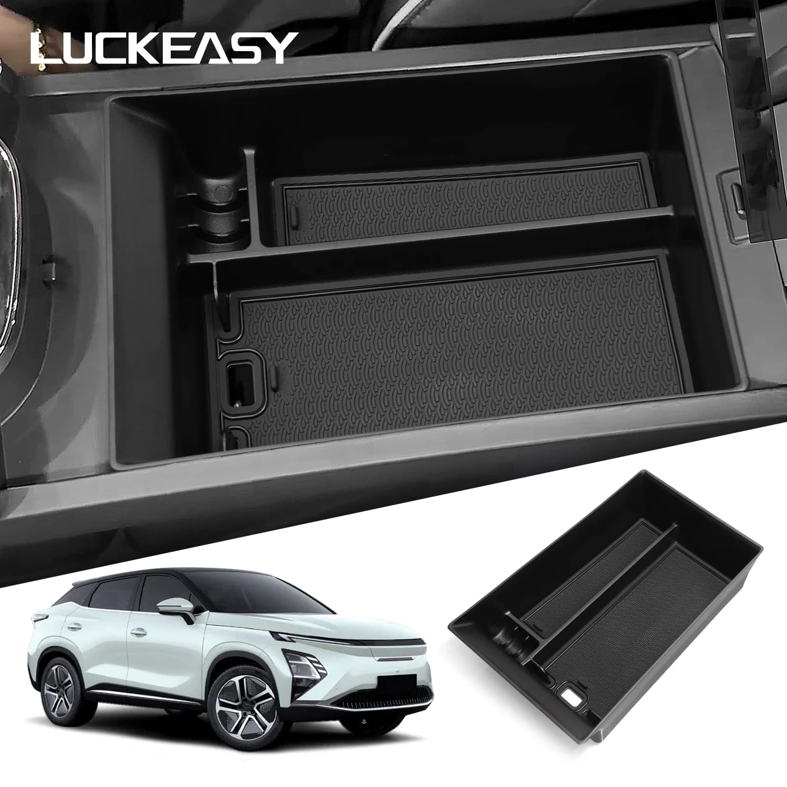Per Chery OMODA C5 EV 2024-2025 Auto Bracciolo Scatola di Immagazzinaggio Organizer Caso Accessori Interni Auto Console Centrale Vassoio di Immagazzinaggio