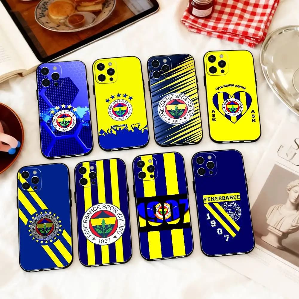 1pc T-Turkey F-Fenerbahce-E COOL Cover per Telefono in Silicone Morbido per iPhone 17 16 15 14 13 12 11 X XR Plus Pro Max Plus