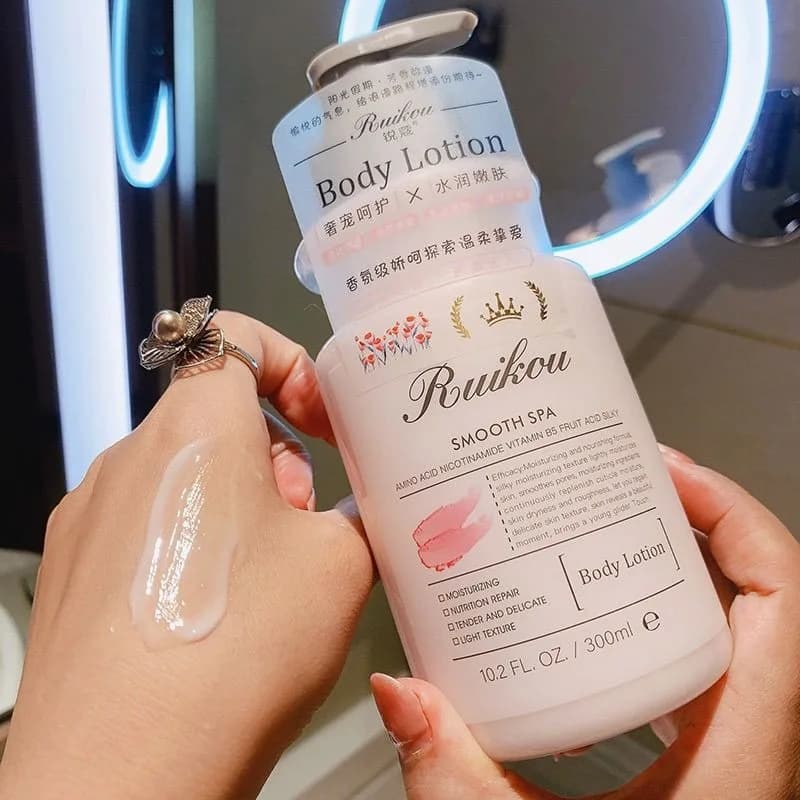 Bluebell Perfume Body Lotion with Niacinamide B5 Skin Smoothing Brightening Non-Greasy Fast Absorbing Brightening Body Butter
