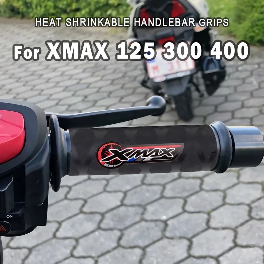 Non-slip Motorcycle Heat Shrinkable Handlebar Cover Accessories For Yamaha XMAX 125 300 400 2026 Motorbike Grips Rubber Gloves