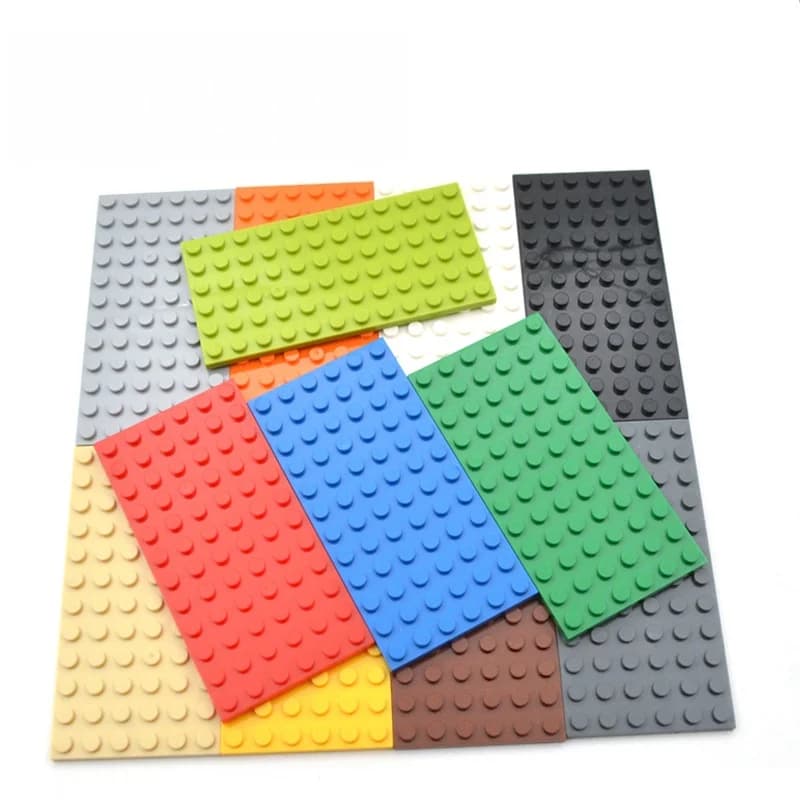 10PCS 6X12 Punti Piastra di Base Classic MOC FAI DA TE Città Figure Building Blocks Parti di Mattoni Compatibile con 3028 Giocattoli Per Bambini regalo