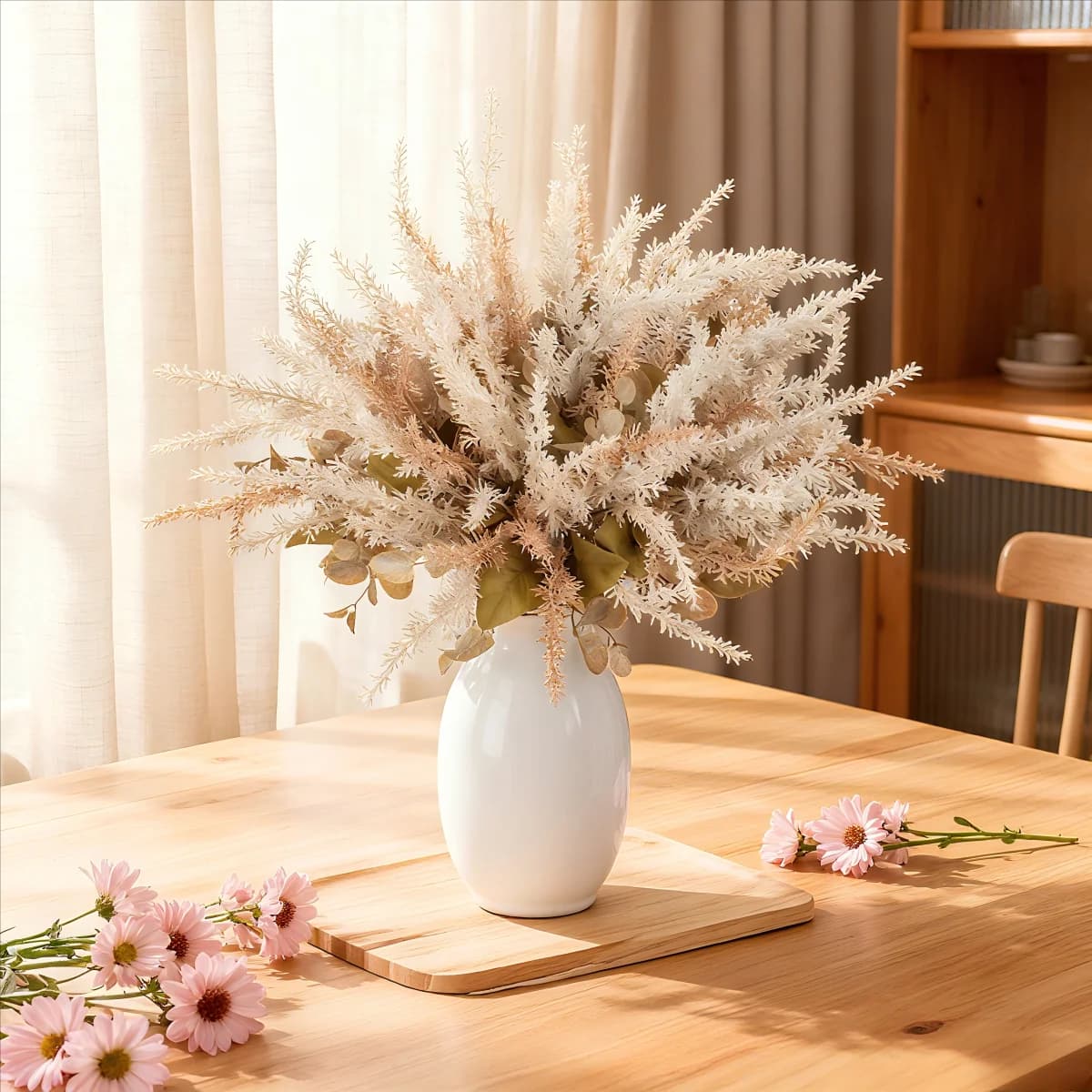 Piante artificiali Fiori di lavanda Grano Bouquet di piante finte Famiglia San Valentino Decorazione di nozze Scrivania da ufficio Accessorio per davanzale della finestra