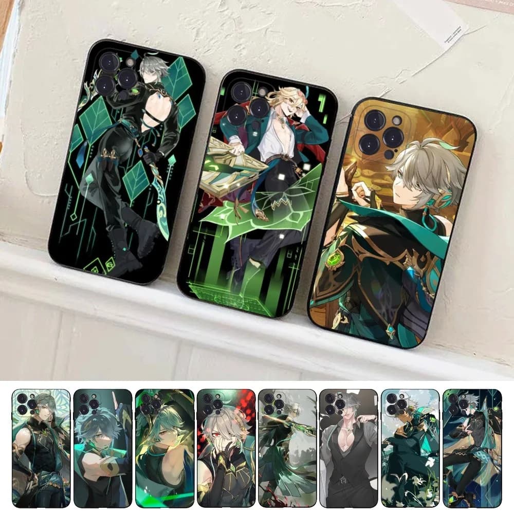 Genshin Impact Alhaitham Phone Case For iPhone 14 11 12 13 Mini Pro XS Max Cover 6 7 8 Plus X XR SE 2020 Funda Shell