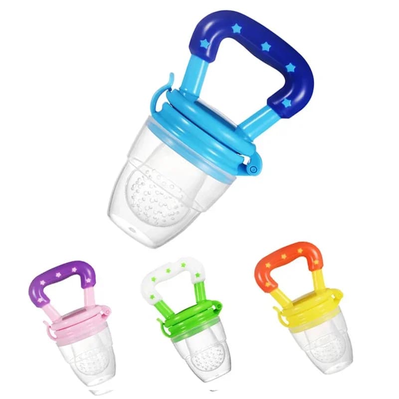 Silicone Del Bambino Ciuccio Infantile Tettarelle Da Biberon Succhietto Del Bambino Per Bambini Ciuccio Alimentatore Frutta Fresca Cibo Neonato Ragazza Ragazzo Alimentazione Tettarelle da biberon