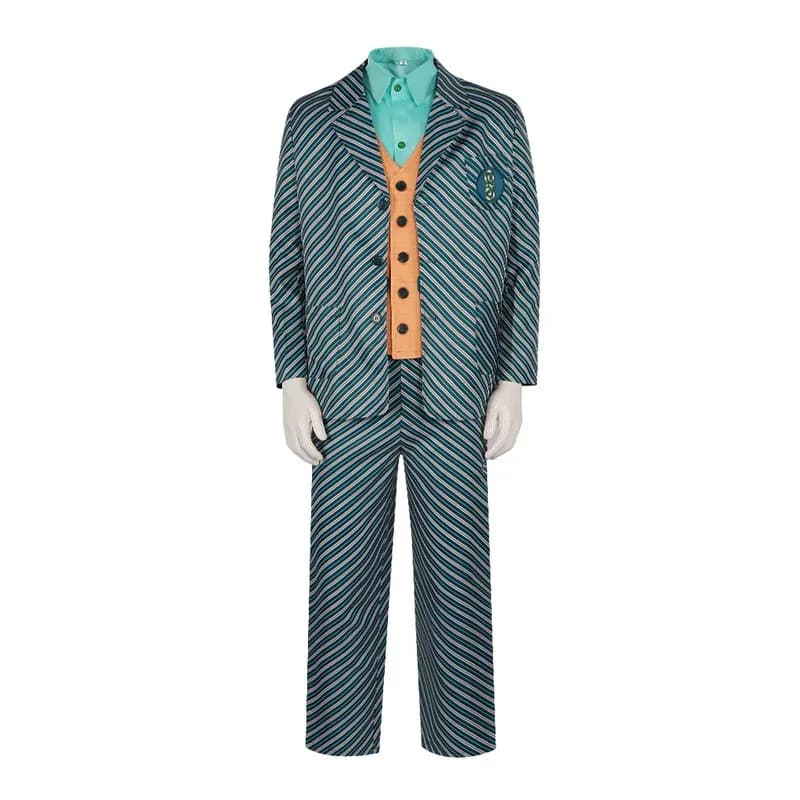 Costume da strega malvagia del film Elphaba Nessarose Mohamed Pfannee Cosplay Uomo Donna Uniforme scolastica a righe Set quotidiano;3,v'5.