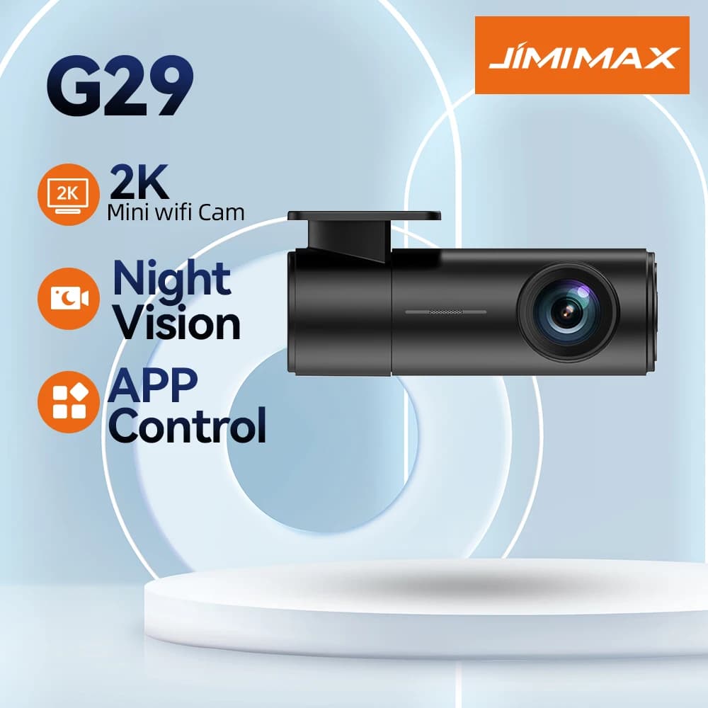 JIMIMAX G29 Mini Dash Cam 2K 5.8Ghz Wi-Fi Support Front Cam Car DVR IR Night vision Dashcam parking mode App control