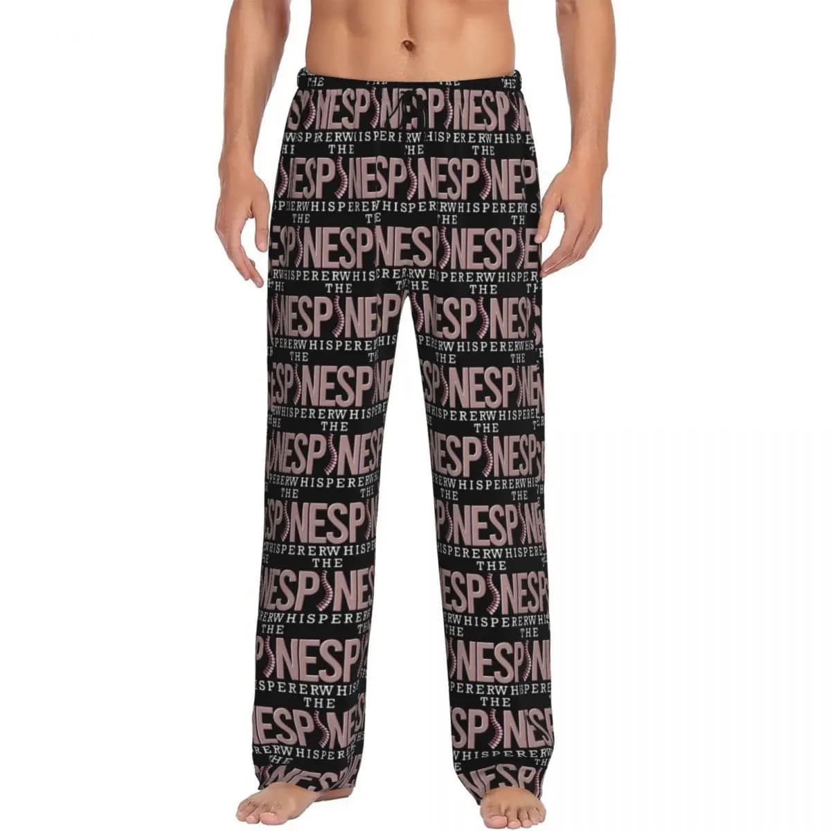 Pantaloni da pigiama personalizzati Spine Whisperer Pantaloni da notte da uomo con tasche