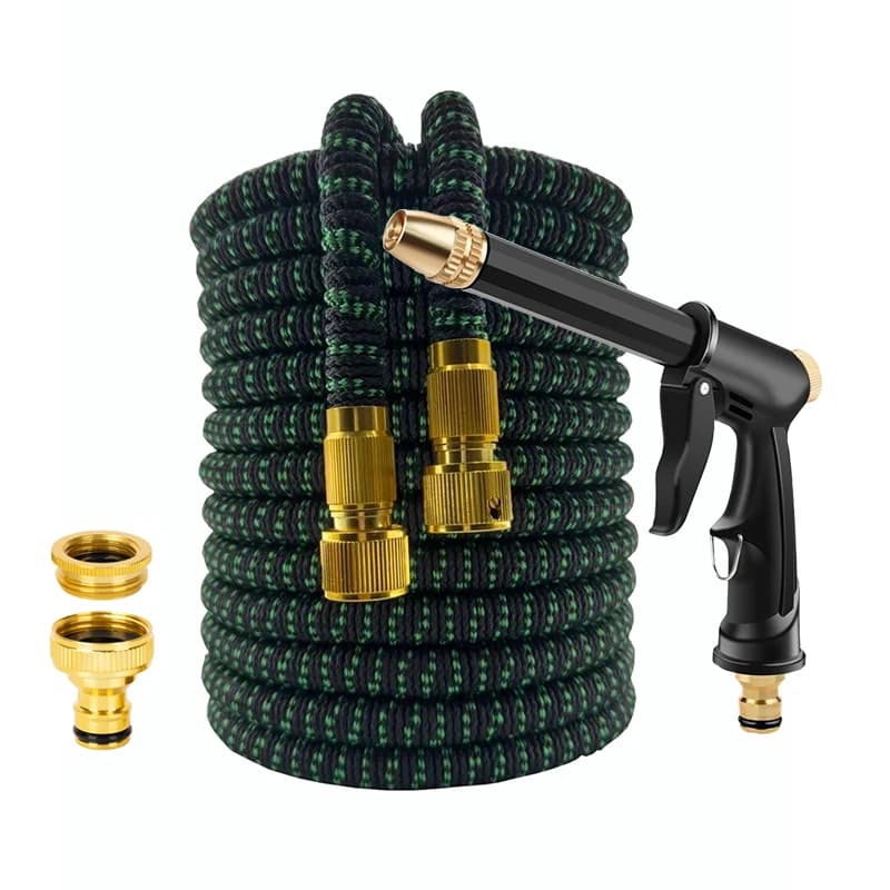 High-pressure auto washing hose with 25FT-100FT magic hose with spray gun set Garden hose for outdoor irrigation