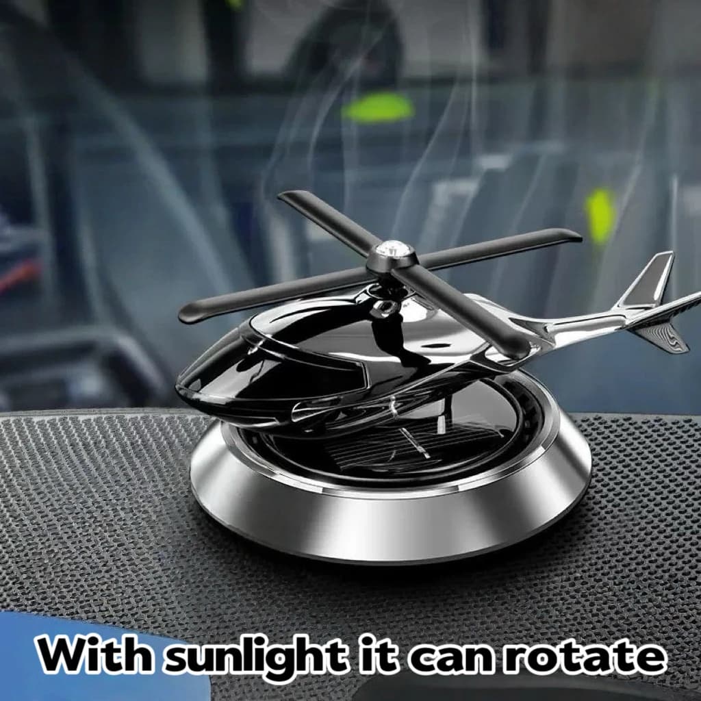 Deodorant for rotary aromatherapy with car decoration for solar energy helicopter for home office
