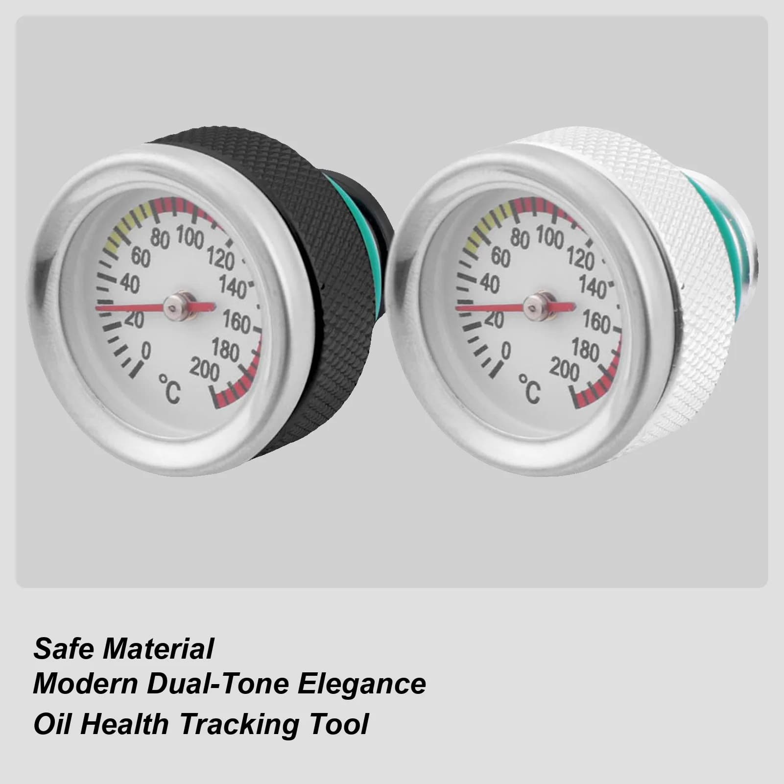 Per la moto M20 * 2.5 Coperchio del tappo del serbatoio del motociclo con indicatore di temperatura Tappo olio per moto per negozi di riparazione di restauro