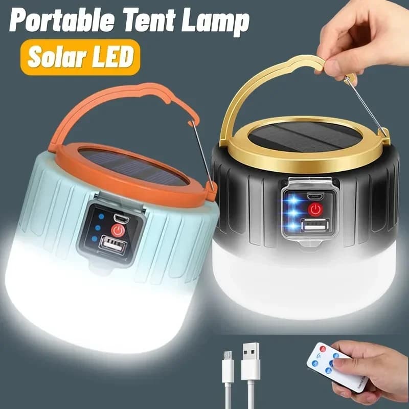 Lanterne da campeggio portatili Power Bank Lanterne da campeggio a LED con telecomando Torcia ricaricabile per tenda da esterno impermeabile