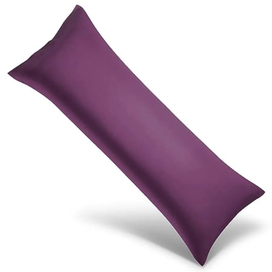 Body Cooling Pillowcase Long Pillow Case Breathable Cool Silky Soft Rayon Derived from Bamboo Fabric, Hair and Skin Friendly,,,
