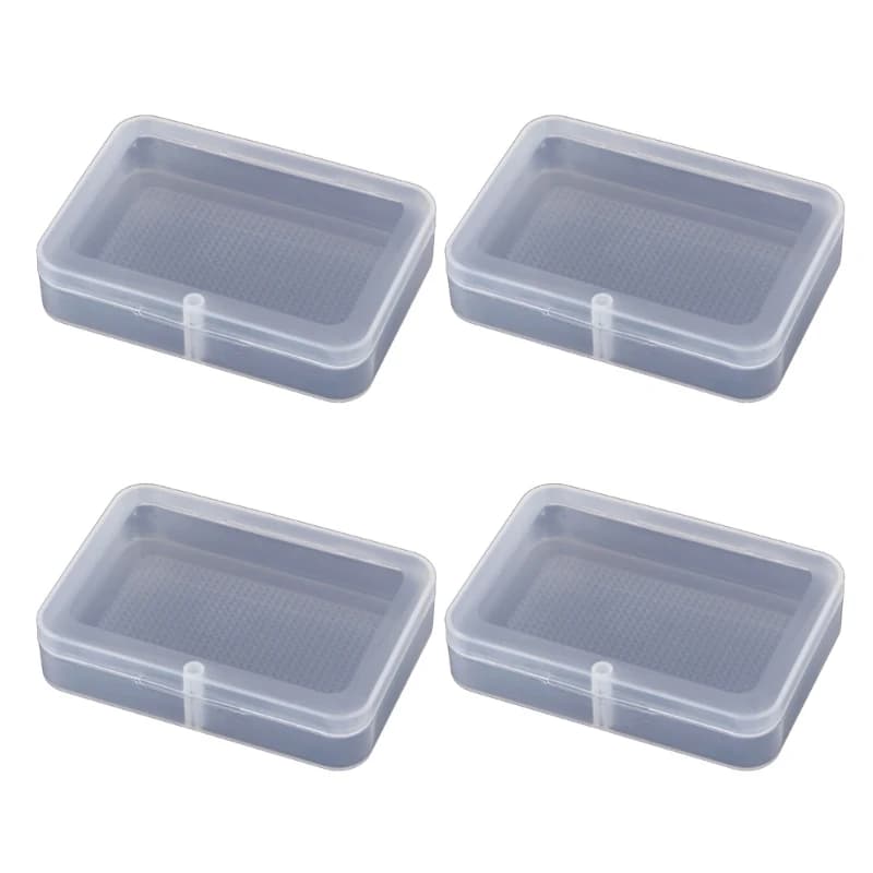 Q84C Compacts Playing Card Storage Box Multipurpose Rectangular Plastic Containers