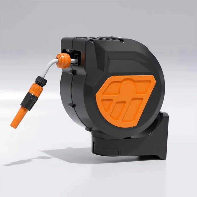 Avvolgitubo da Giardino Resistente alle Intemperie e ai Raggi UV con Connettore Rapido per il Bagno degli Animali Domestici