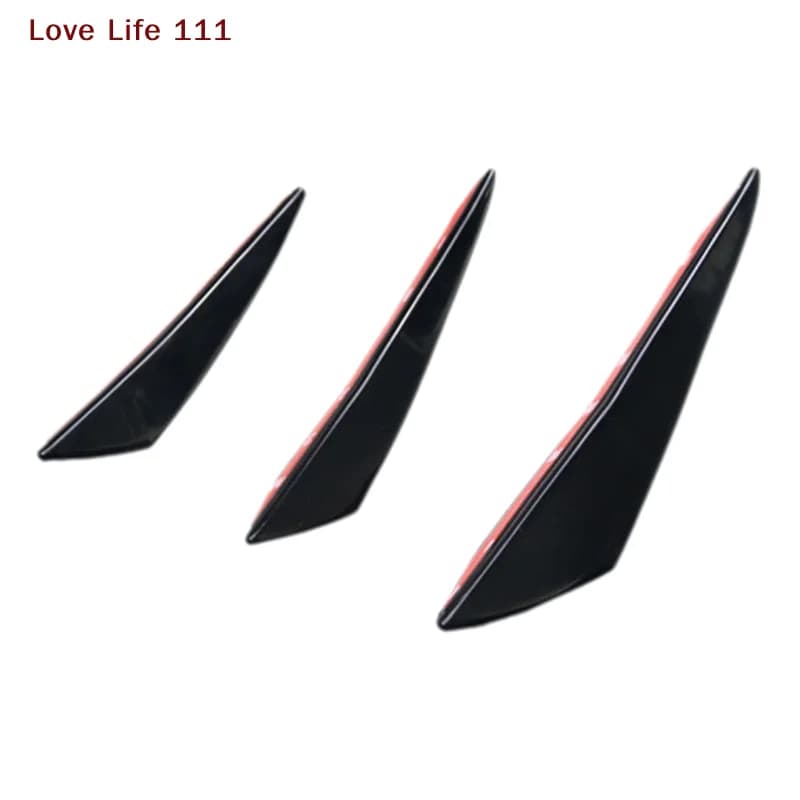 Nuovo 6 Pz Auto Tuning Canards Valenza Mento Decorazione Auto Paraurti Anteriore Universale Lip Diffusore Splitter Pinne Corpo Spoiler