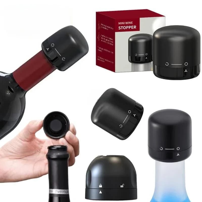 Tappo di bottiglia sigillato Birra fatta in casa e vinificazione Articoli da bar Utensili da cocktail Accessori da bar Set di tappi per bottiglia Agitatore in sughero sottovuoto