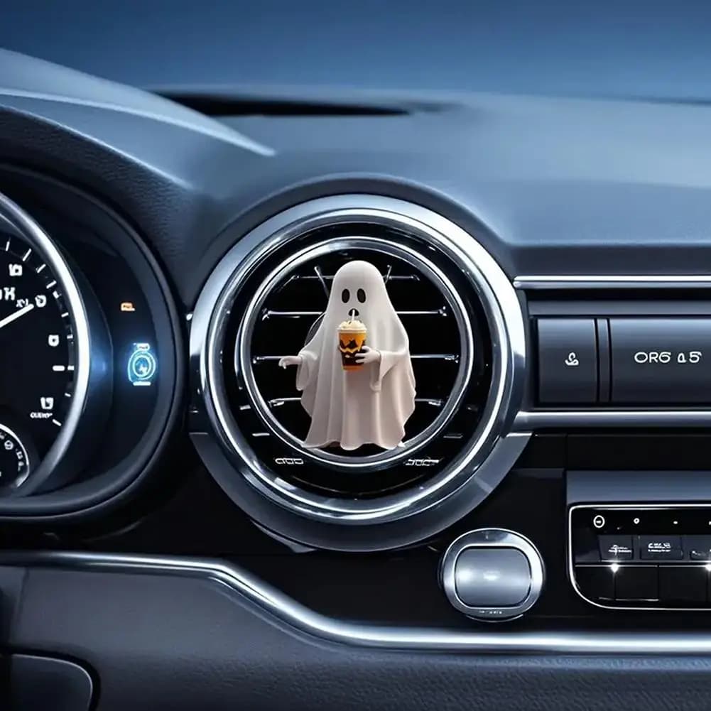 Ghost Decor Halloween Car Deodorant Smooth Clip Interior Accessories for Men Women's Perfume Automatic B5G4 Dashboard Decoration