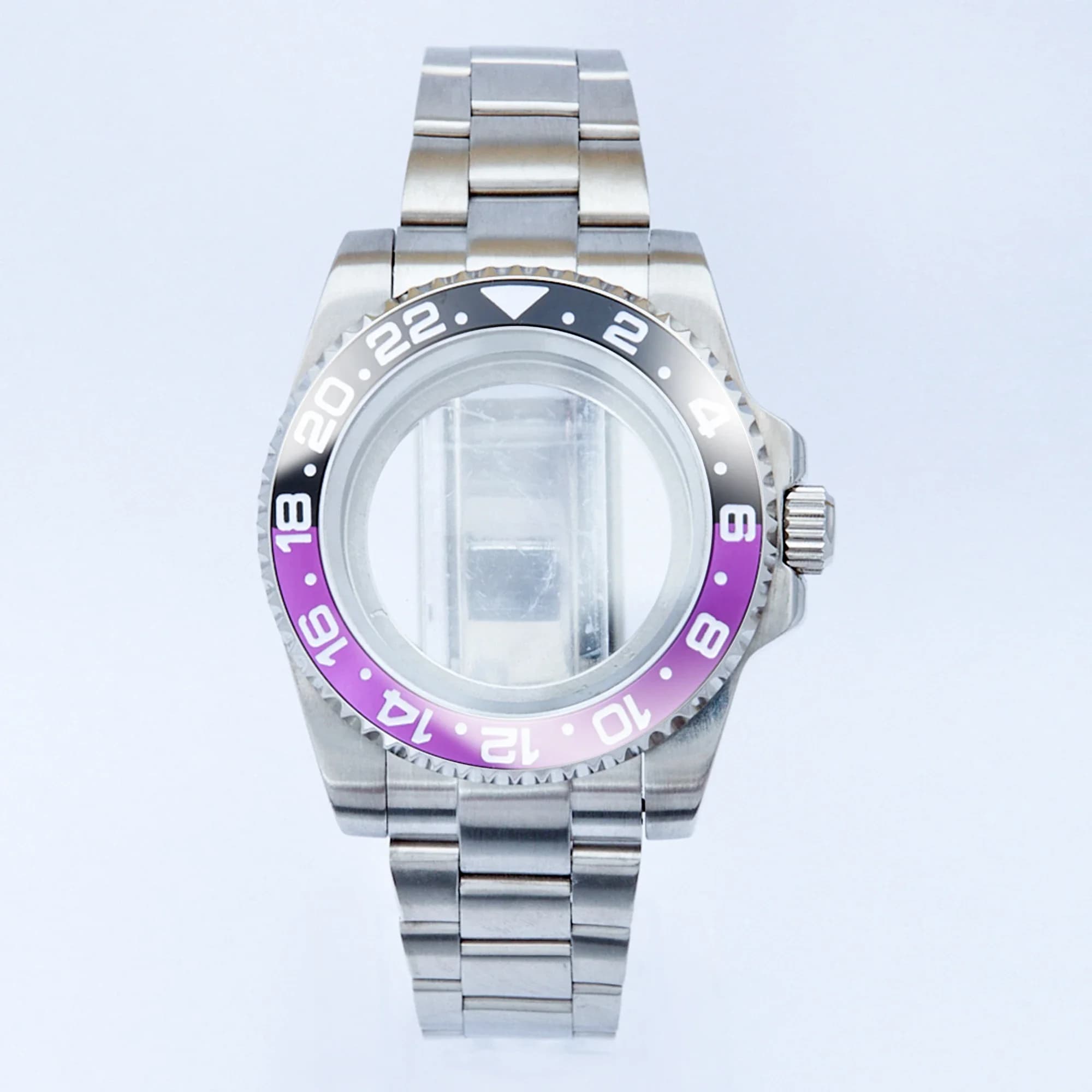 40mm no calendar watch case Stainless Steel Sapphire Glass For nh35 nh36 Movement 28.5mm Dial Oyater Jubilee Bracelet Submariner