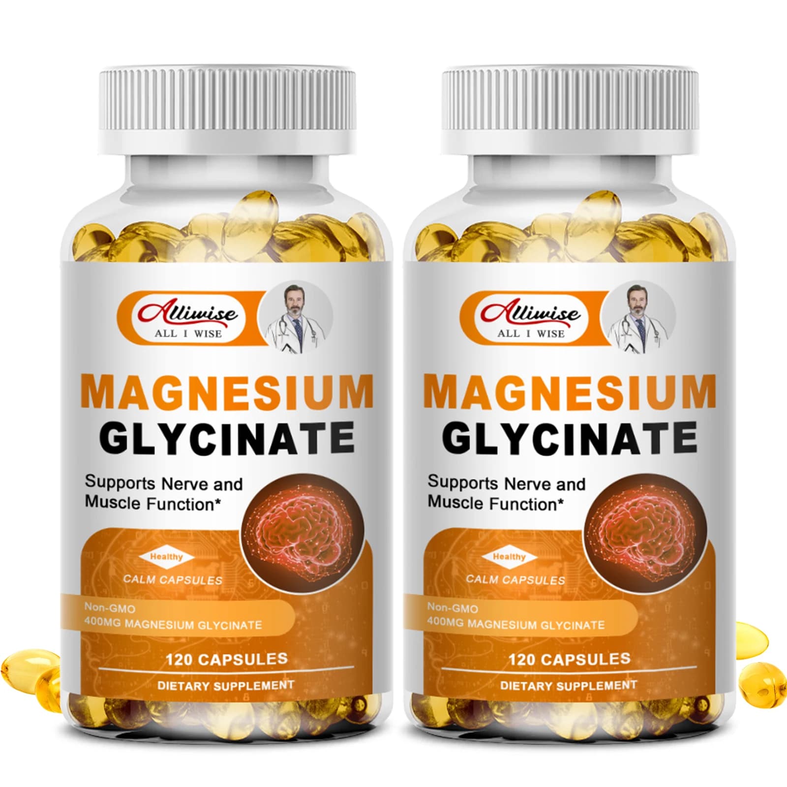 Integratore di glicinato di magnesio 500 mg con zinco, vitamina D3 B6 Supporto ad alto assorbimento per donne e uomini Capsule vegetali non OGM