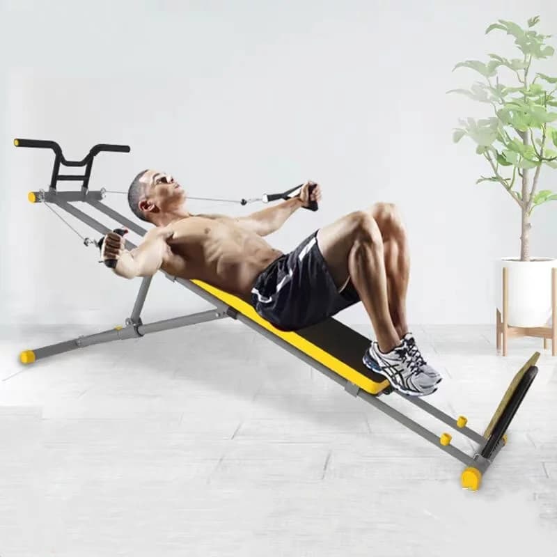 Last Training Equipment: Vertical Abdominal Machine, Complete Functional Trainer for Fitness and Muscle Strength at Home