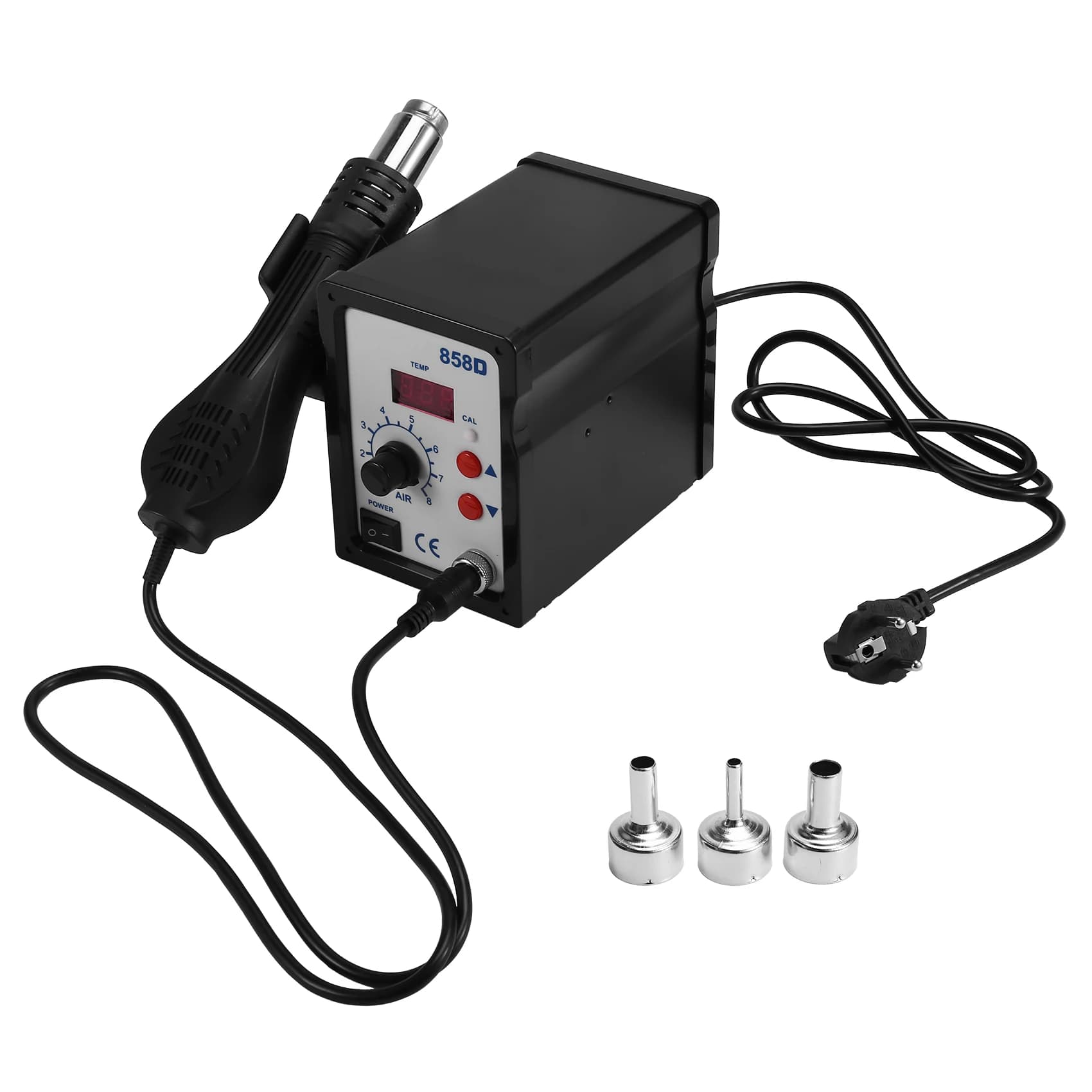 New Hot Air Tool 858D BGA Reprocessing Station Welding Fan Hairdryer Hair Drying Heat Tool for EU Spin Welding Repair