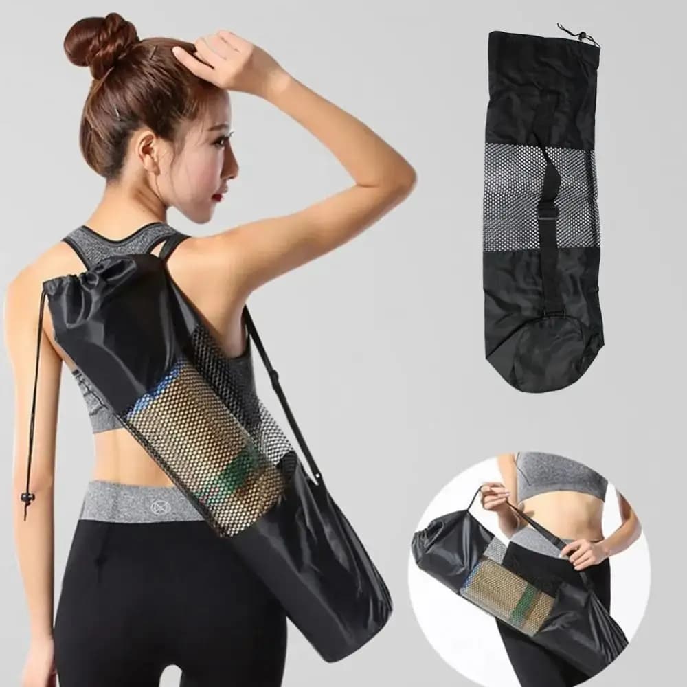 Stretching Abdominal Muscles Yoga Mat Bag Mesh Breathable Yoga Mat Pack Organizer Waterproof Yoga Sports Bag