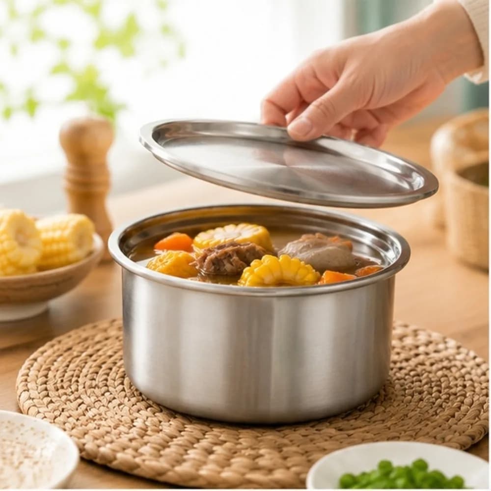 304 Stainless Steel Ramekin with Lid Steamed Egg Baby Food Bowl Pudding Dessert Air Fryer Baking Meal Prep Storage Containers RV