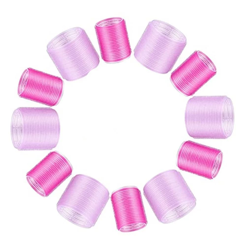 Set di Bigodini Autoaderenti Facili da Usare in Resina Plastica Durevole, Bigodini Professionali Autoaderenti per Uso Domestico
