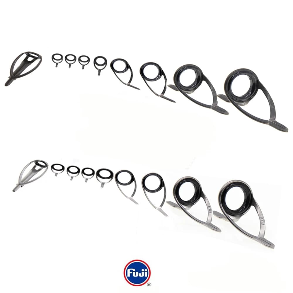 Set guida originale Fuji KL SPIN Telaio in acciaio inossidabile per canna da pesca Spin leggera con acqua salata e canna da pesca