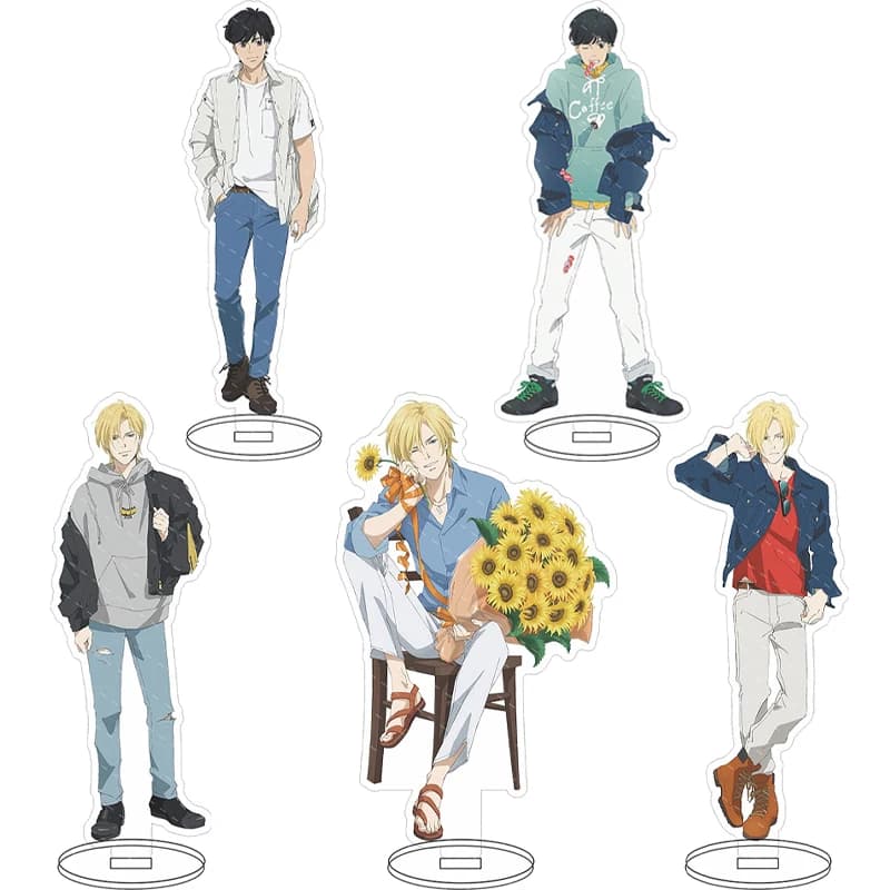 16CM Anime Acrylic Figure BANANA FISH Ash Lynx Aslan Jade Callenreese Eiji Okumura Cos Chrismas Gifts Stand Ornaments