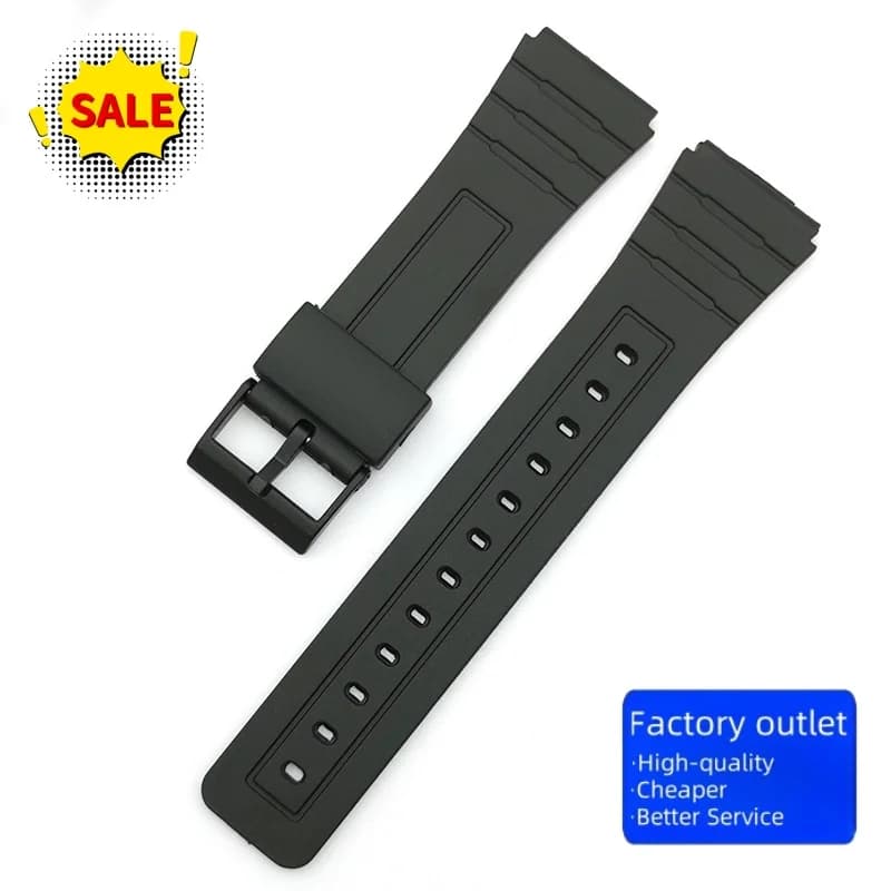 12 /14/16/18/20/22mm For CASIO f-91w Strap Plastic Strap Watch Bracelet Needle Sport Woman Watch Accessories