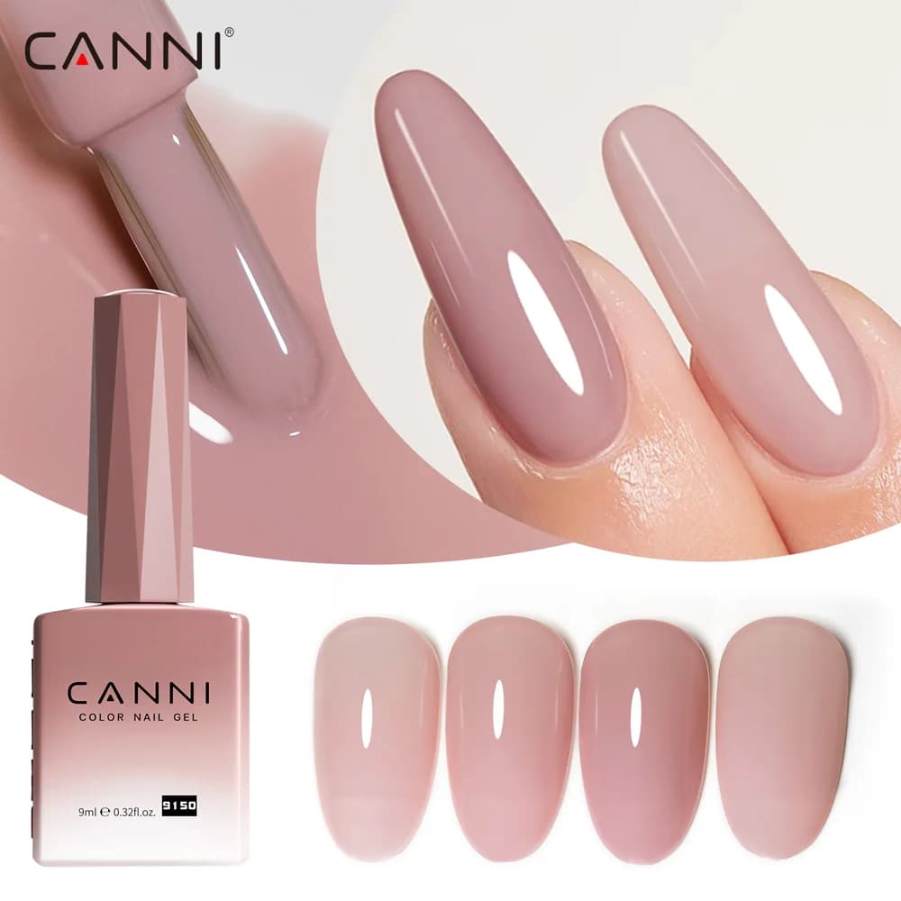 CANNI HEMATPO FREE Smalto gel per unghie Gelatina Rosa Collezione Nude Gel per occhi di gatto Gel francese Soak Off UV LED Gel semipermanente per unghie 9ml