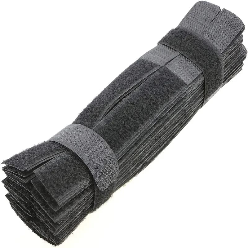 Reusable Cable Ties Hook and Loop Fastener Tape Self-Adhesive Securing Straps For Wire Wrap Management