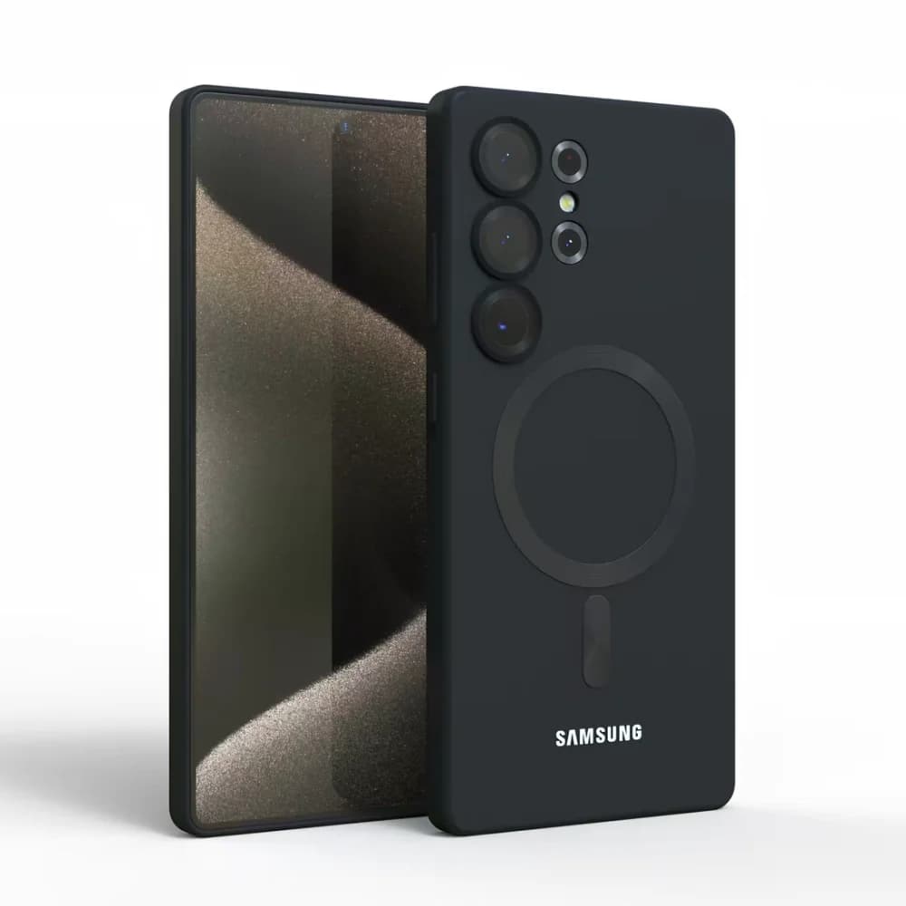 For Samsung Galaxy S26 Ultra for Magsafe Case S25 S24 S23 FE S26 Plus A56 A36 A17 A16 Soft Silicone Magnetic Phone Back Cover