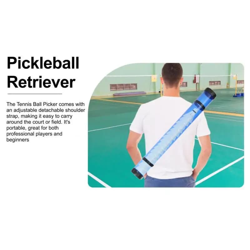 Poster Tube Carrier Collector Ball Retriever Picker Pickleball Tennis Pickup Tube for Artworks Courtside Gym Transport Beginners