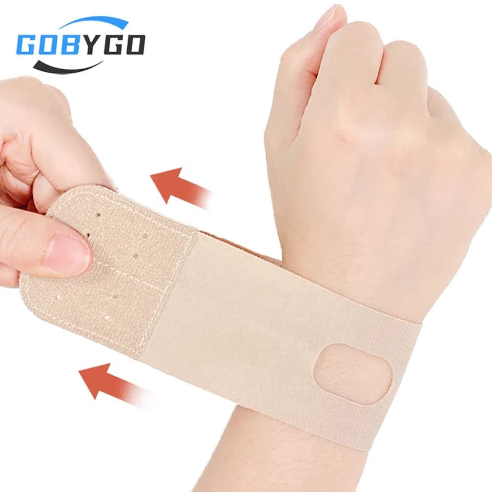 GOBYGO 1 pz TFCC Strappo Lesione Tutore Supporto per il polso Yoga Fascia da polso Protezione distorsione Fasce per le mani da allenamento Fascia da polso di sicurezza sportiva