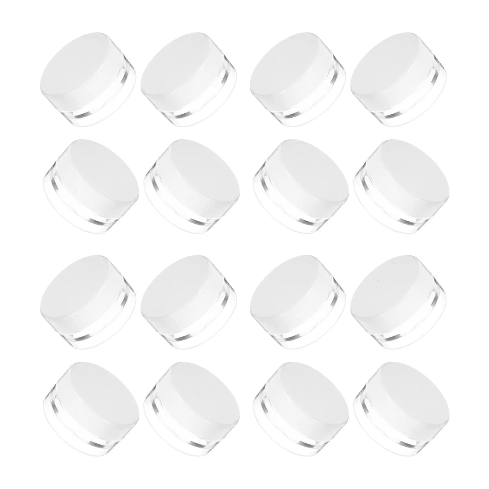 20Pcs Cream Jar Transparent Leak-Proof Travel Lotion Containers for Moisturizer Facial Cream Skincare Portable
