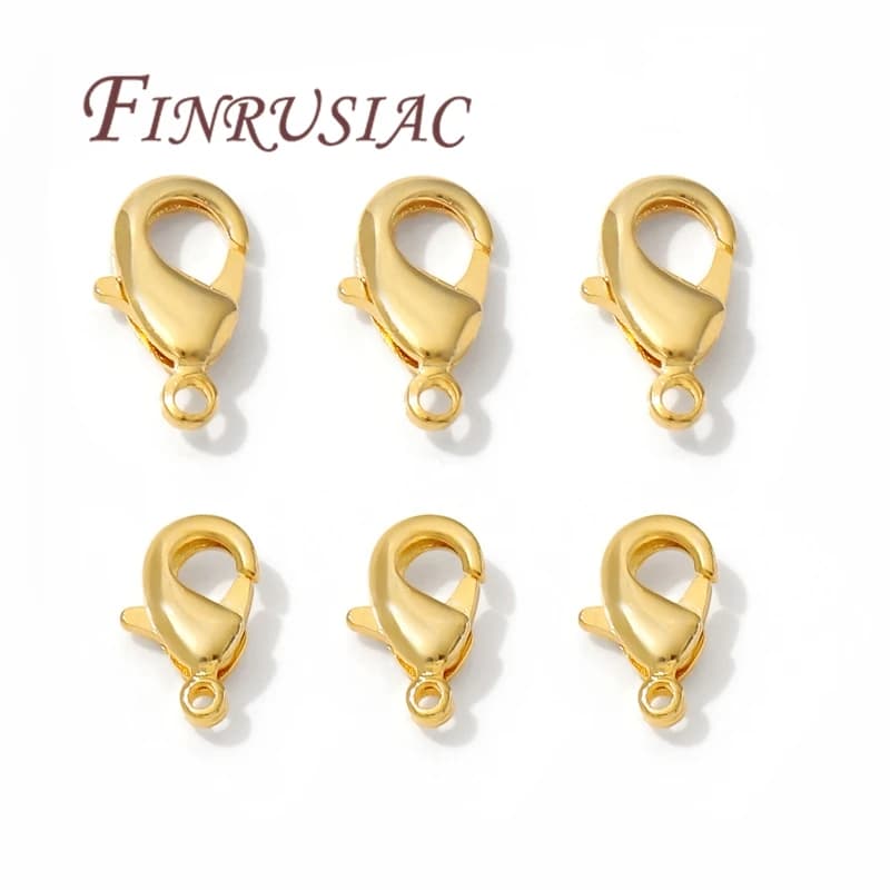 12 mm 10 mm 12 mm 12 mm gold plated snappers for jewelry creation, DIY bracelet fittings, connector closure