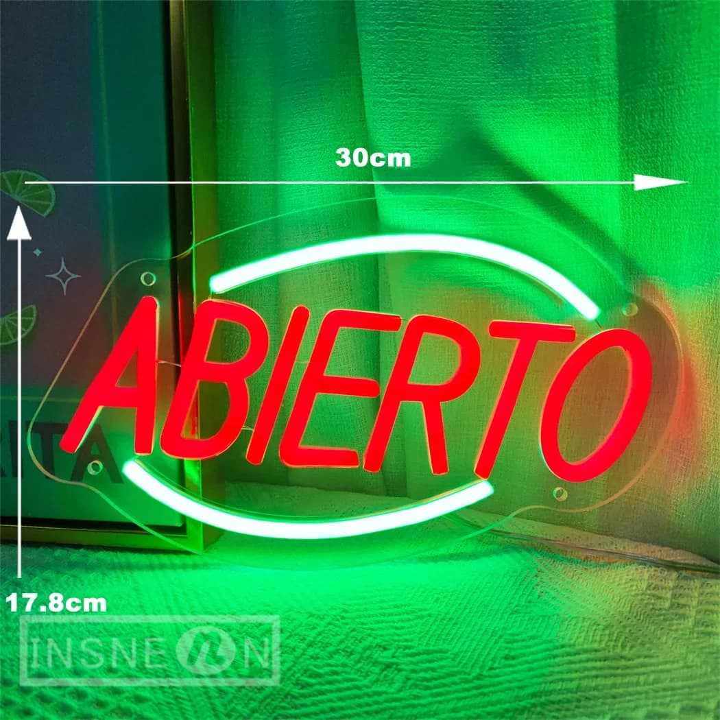Insegna al neon spagnola a LED per decorazione da parete, insegne al neon per caffetteria, sala studio, discoteca club, bar, ristorante, arredamento aperto