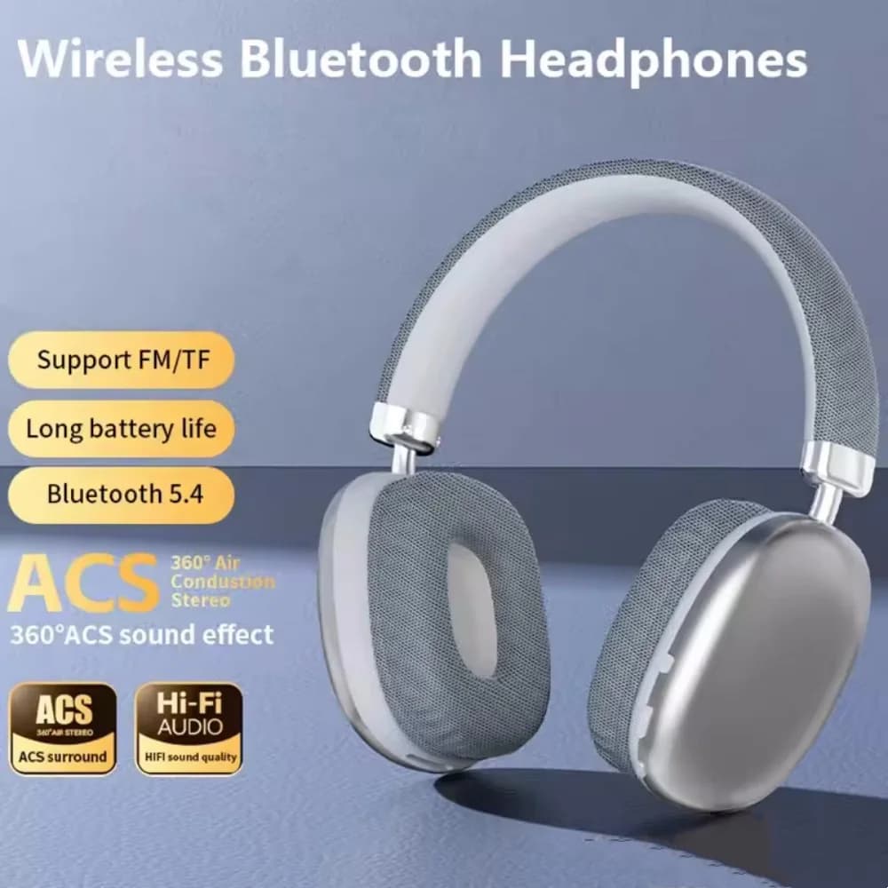 New Air Max Bluetooth 5.3 Headset Over Ear Wireless stereo surround earphones for Apple Iphone Xiaomi Phone