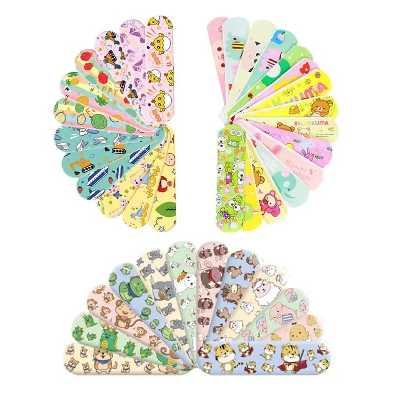 120 pz/set Striscia Rotonda Forma Cerotto di Primo Soccorso Ferita Gesso Medicazione Della Pelle Patch per I Bambini Adulti Bende Adesive Kawaii