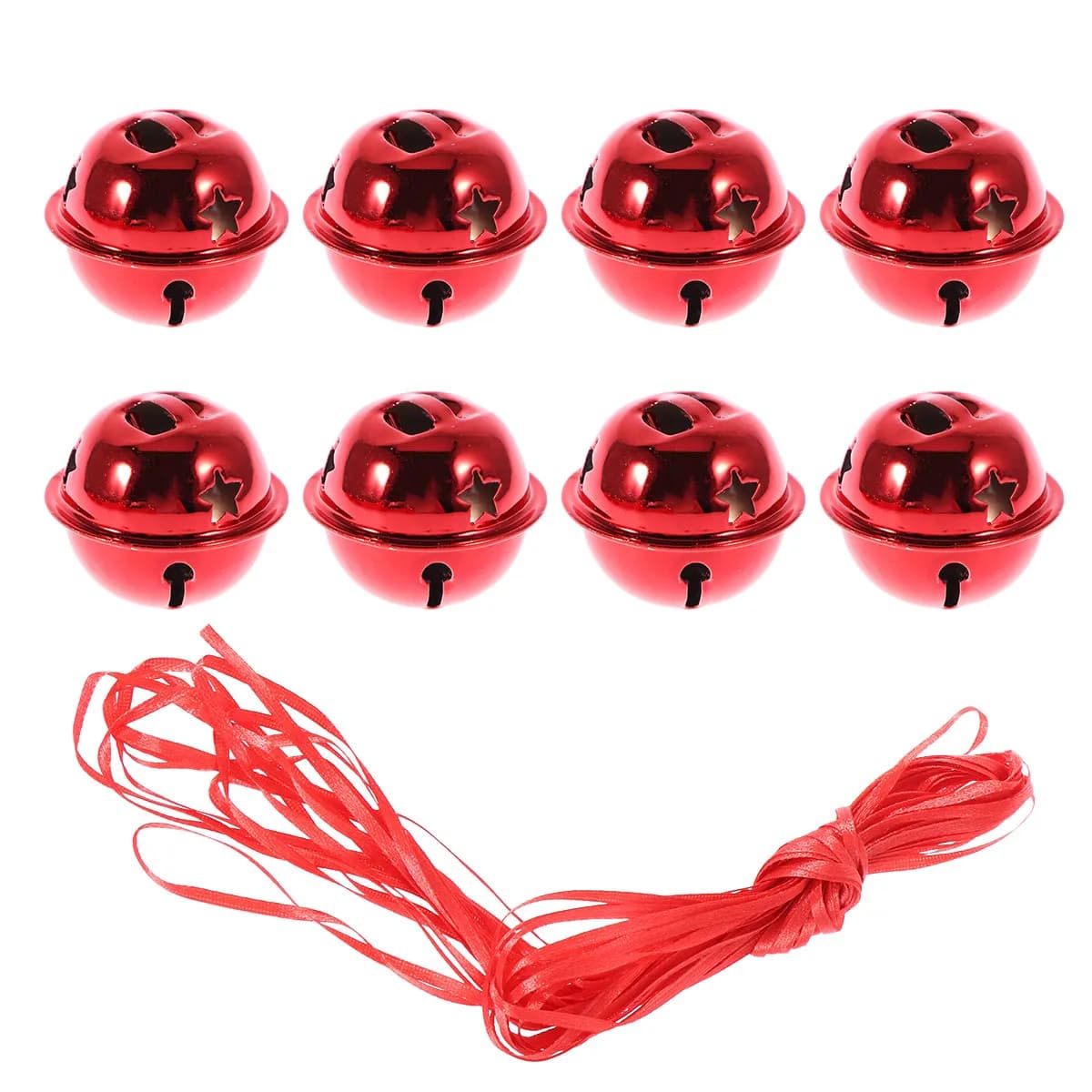 21Pcs Bell Accessories Hollow Jingle Bells for Christmas Decor DIY Craft Wind Chime Party Wedding Home Decoration