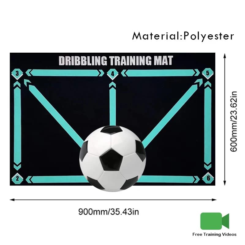 Tappetino da allenamento per calcio antiscivolo durevole Tappeto pieghevole stuoia da allenamento per calcio gocciolante attrezzatura da calcio per bambini