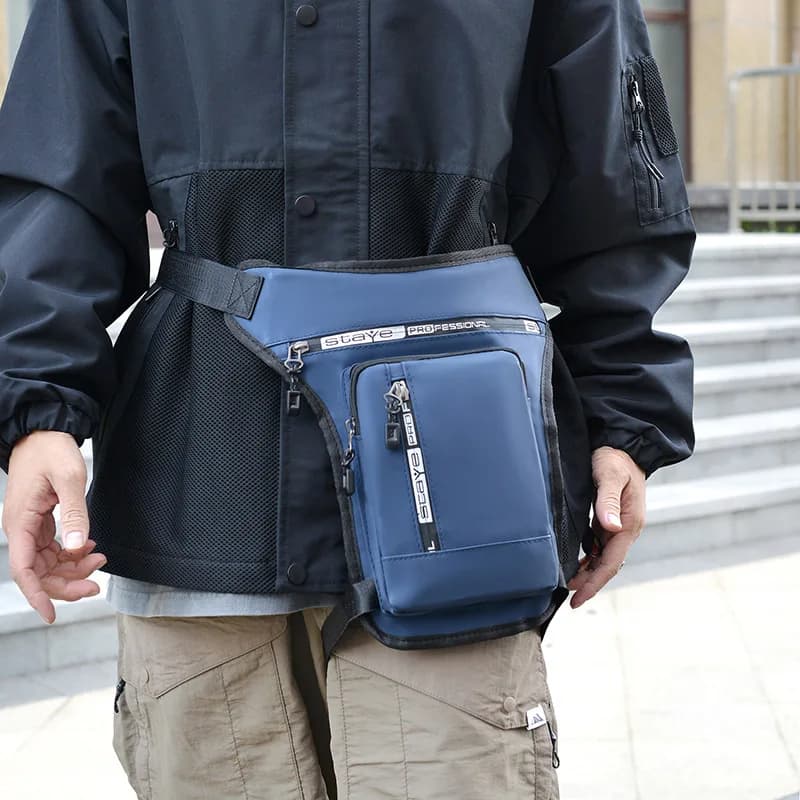 Marsupio Sportivo Unisex Multifunzione per Corsa, Borsa a Tracolla Mini per Cellulare, Marsupio da Gamba Antifurto e Impermeabile, Marsupio da Petto