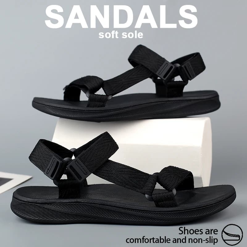 Summer Wadable Sandals for Outdoors Man Support for Arch Plantare Carpet for Yoga Insole Gladiator Open Beach Slippers Durable men's flat slip shoes