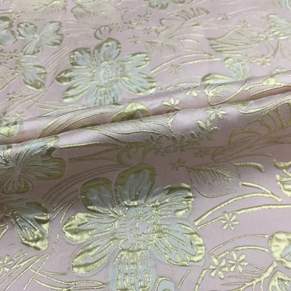 Jacquard Brocade Fabric Retro Bronzing Material European Brand Spring Autumn Clothing Dress Windbreaker Cheongsam Cloth